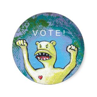 Vote Monster Sticker   You must vote