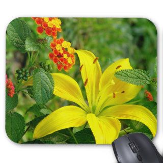 Yellow Hybrid Lilly Mousepad
