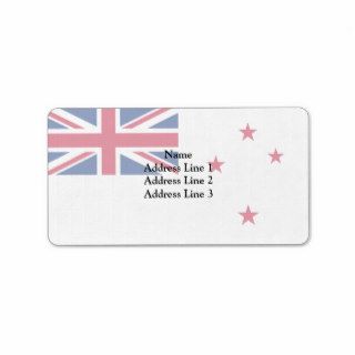 Naval Ensign Of New Zealand, New Zealand Custom Address Labels
