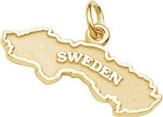 Rembrandt Charms Sweden Charm, 14K Yellow Gold Clasp Style Charms Jewelry