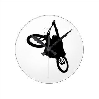 Mountain bike silhouette clock