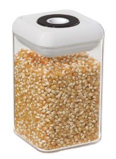 Oggi Large Clear Acrylic Air Lox Airtight Square Canister, 73 Ounce Kitchen & Dining