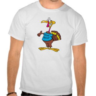 funny eat beef turkey cartoon tshirts