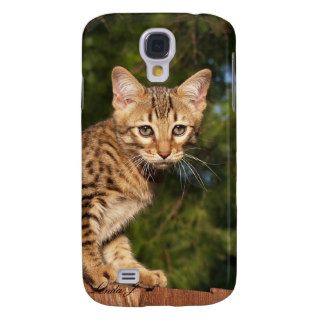 Savannah Cat 3  Samsung Galaxy S4 Cover