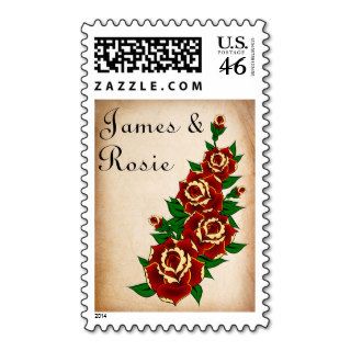 Tattoo Rose Save the Date Stamp