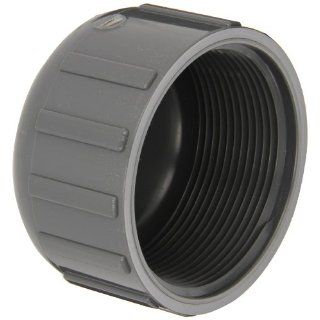 Spears 448 G Series PVC Pipe Fitting, Cap, Schedule 40, Gray, 1/2" NPT Female Industrial Pipe Fittings