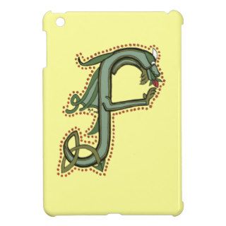 Celtic Dragon Letter F iPad Mini Cover