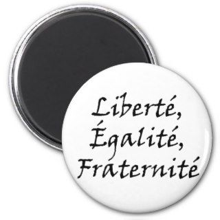 Les Misérables Love Liberté, Égalité, Fraternité Magnet