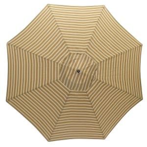 Plantation Patterns 11 ft. Patio Umbrella in Wheaton Stripe Texture 9111 01222100