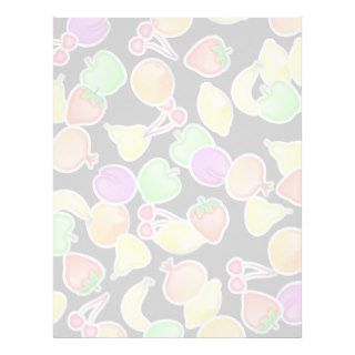 Sweet Juicy Mixed Fruit Wallpaper Design Letterhead Design