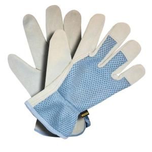 Stanley Ladies Driver Glove with Split Cowhide Leather And Mesh Back S77713