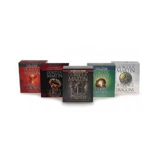 George R. R. Martin Song of Ice and Fire Audiobook Bundle A Game of Thrones (HBO Tie in), A Clash of Kings (HBO Tie in), A Storm of Swords A Feast for Crows, and A Dance with Dragons George R R Martin Books