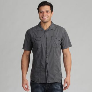 191 Unlimited Men's Charcoal Woven Shirt 191 Unlimited Casual Shirts