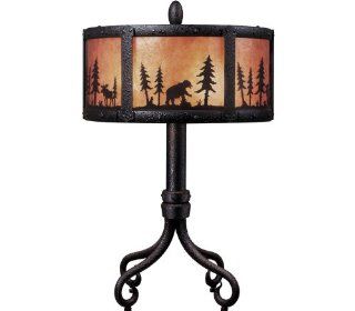 Wilderness Table Lamp in Textured Matte Black    