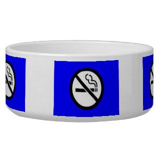 No Smoking Pet Bowl Dog Bowl