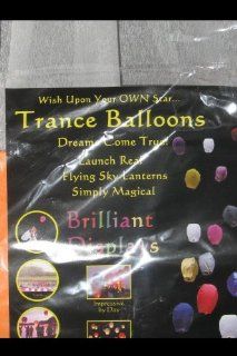 Trance Flying Paper Balloons Sky Lanterns Assortment of Color 6 Pack Health & Personal Care
