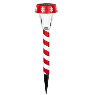 Hampton Bay Candy Cane Stripe Color Changing Solar Light DISCONTINUED RPS14P V1 XM1 T18