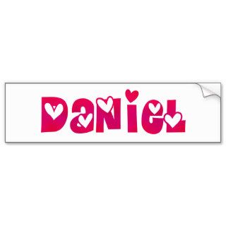 Daniel in Hearts Bumper Sticker
