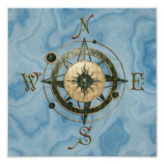 Fantasy (Celtic) Compass Design Poster