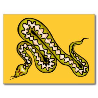Diamondback Snake Post Card
