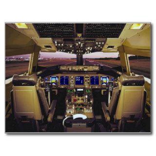 B 767 COCKPIT POST CARDS