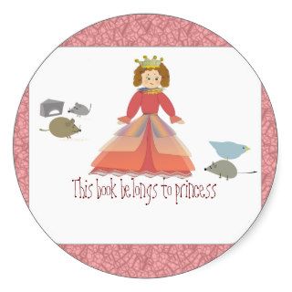 Princess Round Sticker