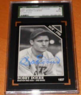 Bobby Doerr Signed Autograph 1992 Conlon Collection Card #467 SGC SLABBED AUTH at 's Sports Collectibles Store