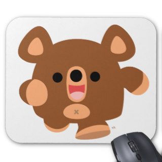 Cute Cartoon Energetic Bear mousepad