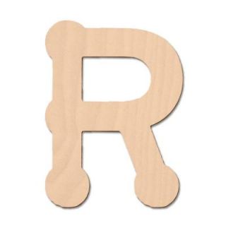 Design Craft MIllworks 8 in. Baltic Birch Bubble Wood Letter 47053