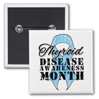 Thyroid Disease Awareness Month Button
