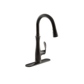 KOHLER Bellera 1 or 3 Hole Single Handle Pull Down Sprayer Kitchen Faucet in Oil Rubbed Bronze K 560 2BZ