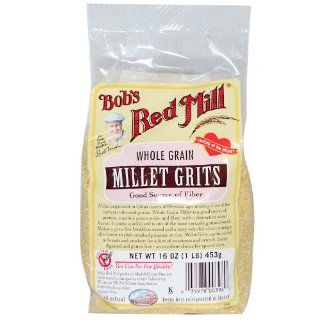 Bob's Red Mill Millet Grits/Meal, 16 oz  Breakfast Grits  Grocery & Gourmet Food