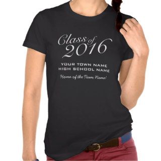 Basic Class of 2016 with School Name and Team Name T shirts