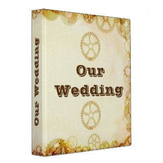 Steampunk Wedding, 1" binder