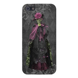 Glamorous Elegant Gothic Skeleton Lady Cases For iPhone 5