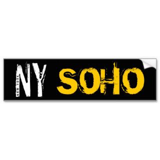 New York SOHO Bumper Stickers