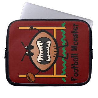 Cartoon Sports Clip Art Angry Mad Football Monster Computer Sleeves