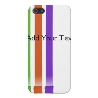 Paint Roller Stripes in Green Orange and Purple Case For iPhone 5