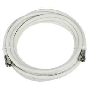 PerfectVision 12 ft. RG 6 White Coaxial Cable with Ends 036007