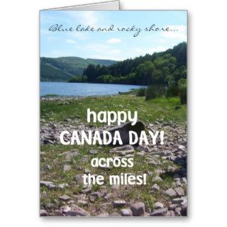Canada Day Greeting Card, Across the Miles