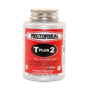 Rectorseal T Plus 2 4 oz. Teflon Pipe Thread Sealant 23631