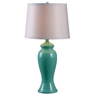 Larne 1 light Teal Gloss Table Lamp Design Craft Table Lamps