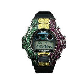 CASIO watch G Shock Pimp Code custom watch Rasta stripe Type2 DW 6900 Black at  Men's Watch store.