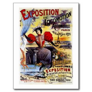 Exposition de Locomotion 1895   Paris   Vintage Post Cards