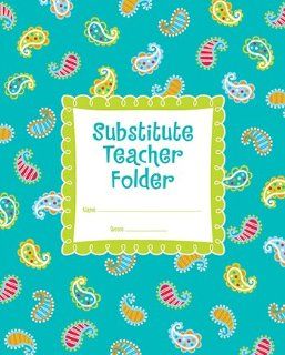Dots on Turquoise Substitute Teacher Folder Toys & Games
