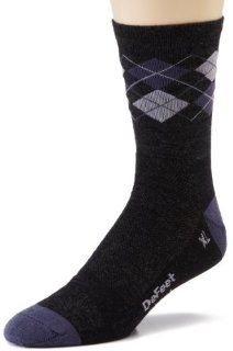 DeFeet Men's Argyle Gray Hi Top Wool Eater Sock  Cycling Socks  Sports & Outdoors