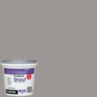 Custom Building Products SimpleGrout #165 Delorean Gray 1 qt. Pre Mixed Grout PMG165QT