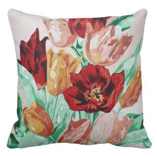 A Tulip Collection Throw Pillows