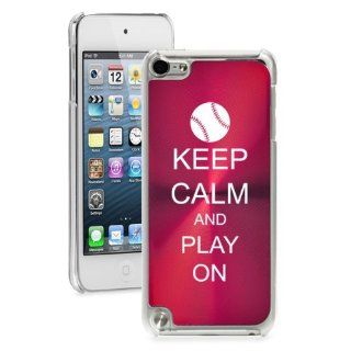 Apple iPod Touch 5th Generation Red 5B459 hard back case cover Keep Calm and Play On Baseball Cell Phones & Accessories