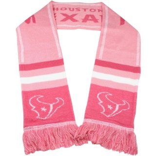Houston Texans Wordmark Scarf   Pink  Sports Fan Apparel  Sports & Outdoors